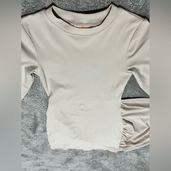 Sage&Paige Taking Sides Wrap Dress Beige - Picture 6 of 10